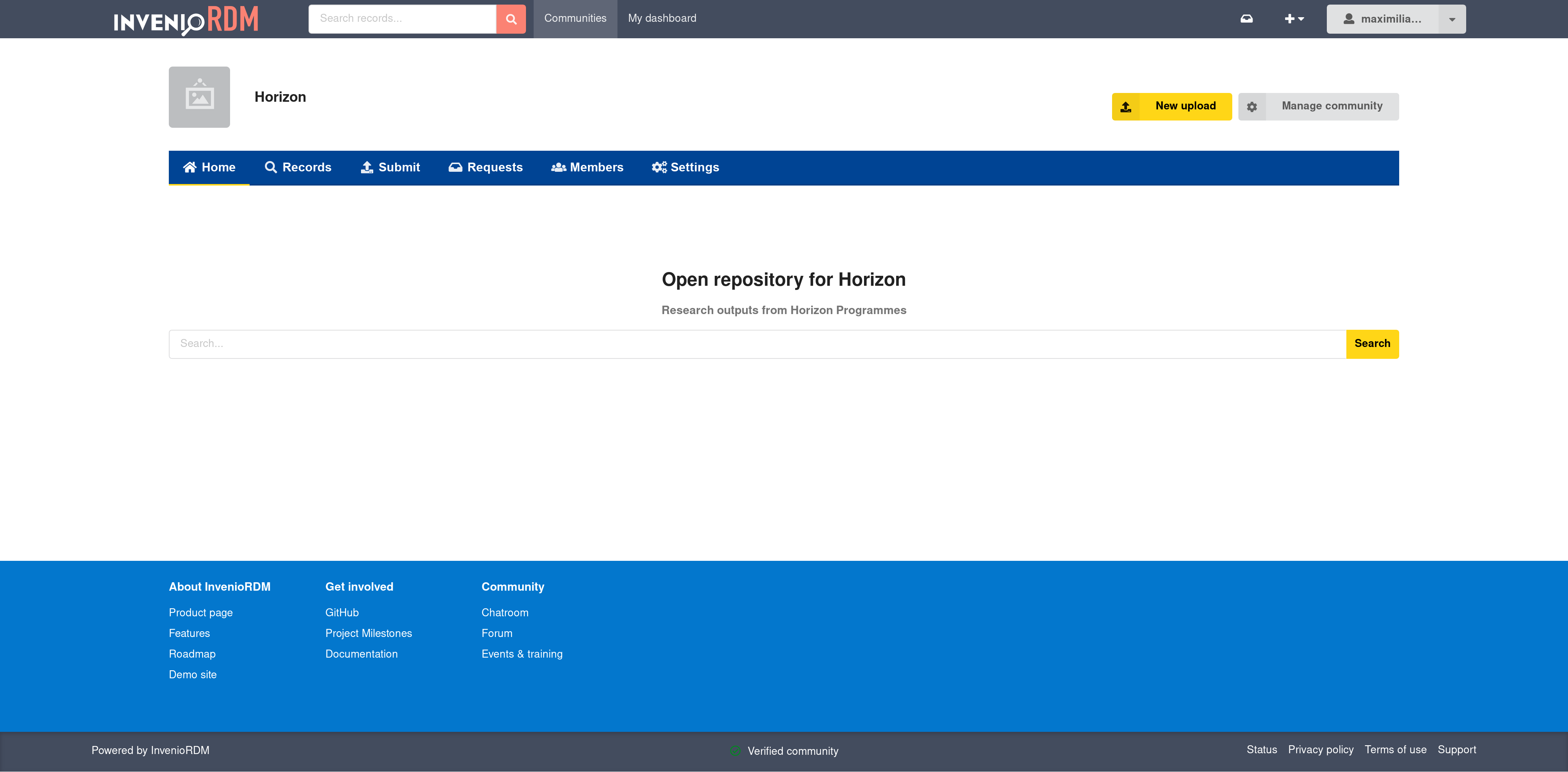 Themed Community Homepage