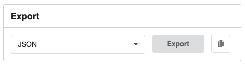 Copy button export