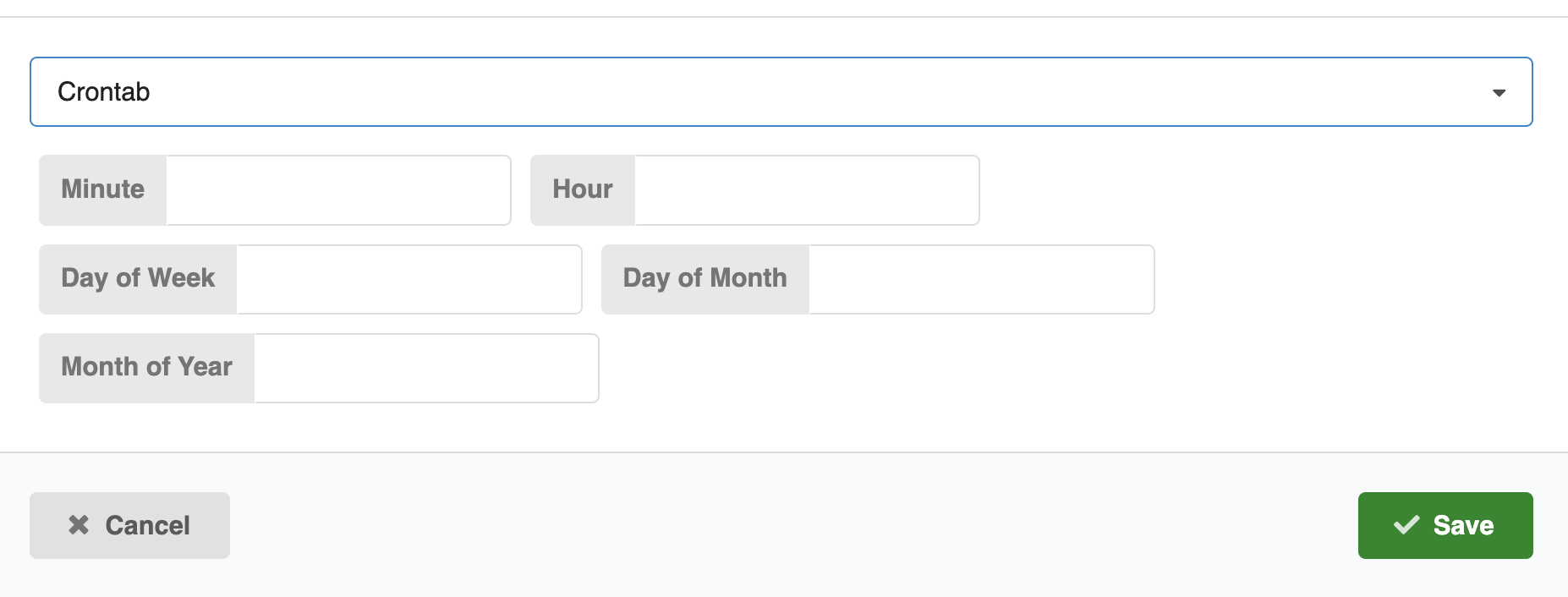 Jobs Crontab Schedule