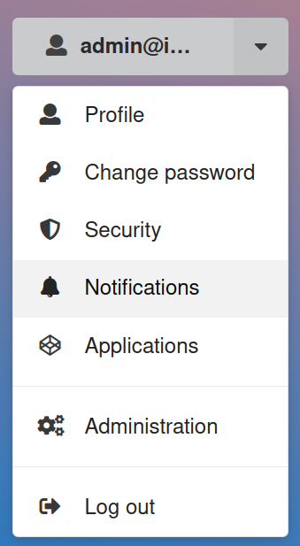 Notification Settings Menu Entry Notifications Setting Menu Entry